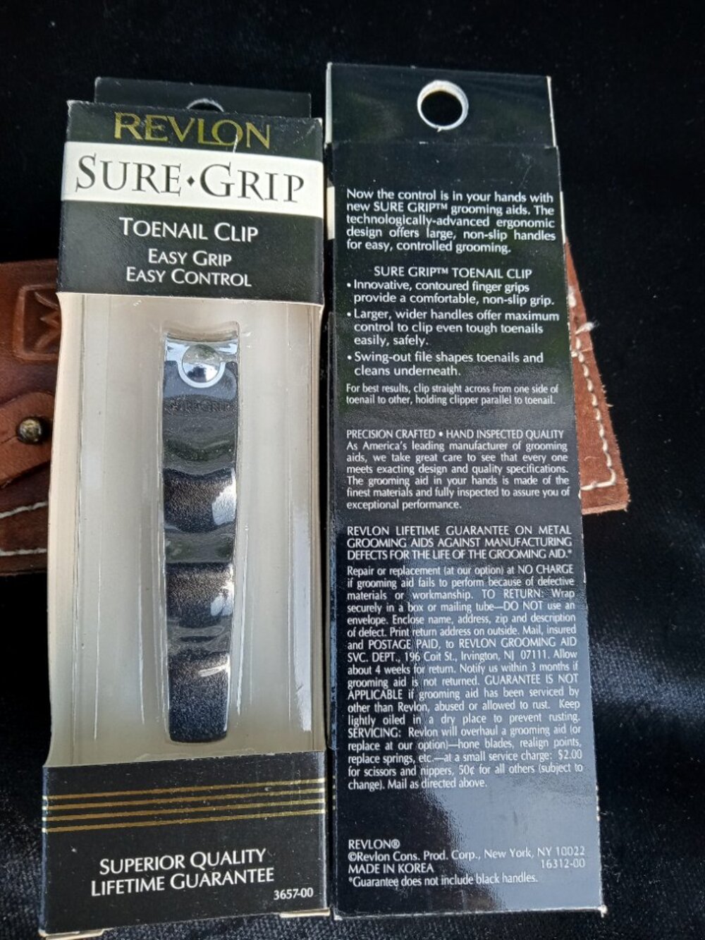 2 REVLON Shure Grip Toe Nail Clip Rare